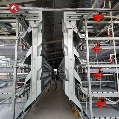 Philippines Galvanized Egg Layer Chicken Cage H Type 68KG ISO9001